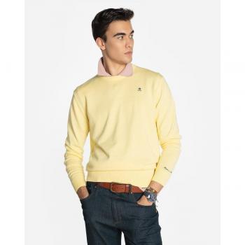 Jersey Harper & Neyer Round amarillo punto fino de hombre