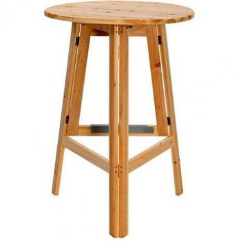 vidaXL Foldable Bar Table 78 cm Fir Wood