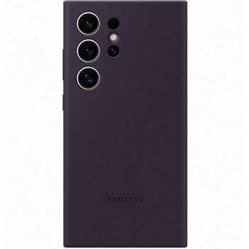 Funda de silicona violeta para Samsung Galaxy S24 Ultra