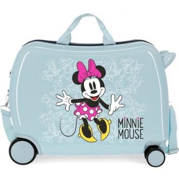 Disney Minnie Enjoy The Day Maleta de Cabina Infantil Rígida 2 Ruedas Multidireccionales ABS Azul 34L