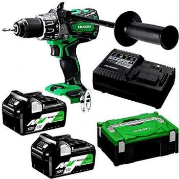 HITACHI DV36DAWRZ - Taladro atornillador de impacto a batería de 36 V, 2 x 2,5 Ah, ion de litio, 138 Nm -