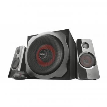Trust Gaming GXT 38 Tytan Altavoces PC Gaming 2.1 con Subwoofer, 120 W, Jack 3,5 mm, Sistema de Altavoces para Ordenador, Portátil, Smartphone, Tablet - Negro
