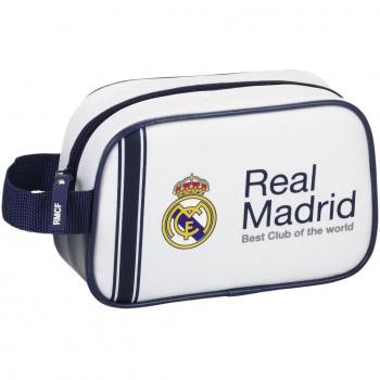 Neceser Safta 811654234 Real Madrid de 22 cm, Color Blanco - Primera Equipación
