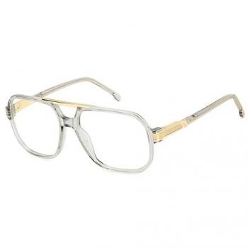 Carrera 1134 Gray Square Prescription Glasses for Men, Acetate Frame, Size 57mm