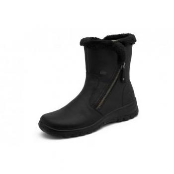 Botines Rieker Z7181 para mujer impermeables en color negro