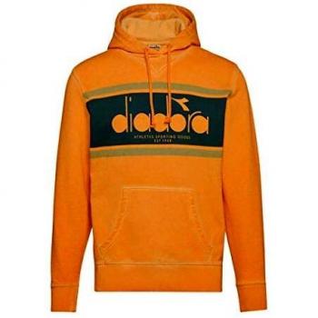Diadora Spectra Used Sudadera con Capucha para Hombre Naranja 17467640002