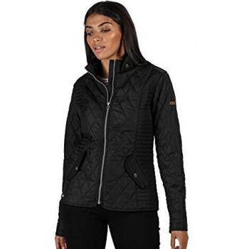 Regatta Carita-Chaqueta Acolchada, con Aislamiento, Completamente Forrada E Impermeable, con Aberturas En La Parte Posterior Baffled/Quilted Jackets, Mujer, Black, 18