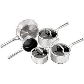 Set de Batería de Cocina Ninja de Acero Inoxidable, 5 Piezas