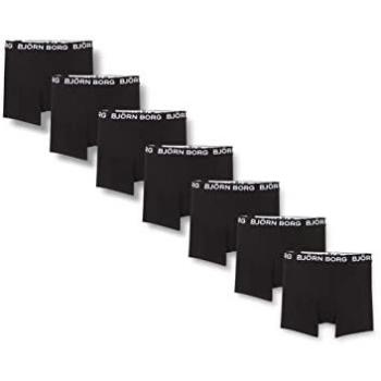 Cotton Stretch Boxer 7-Pack - Men's Essential Black Boxershorts