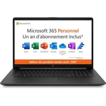 Laptop HP 17-cp0028nf 17,3 AMD Ryzen 5 5500U 16 GB RAM 512 GB SSD Azerty Francés