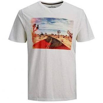 JACK JONES KIDS Trenton Blu Tee SS Crew Neck JR, Bianco, 10 años