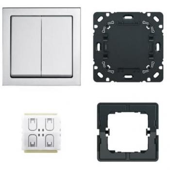 Busch Jaeger Friends of Hue Smart Switch - Future Linear Aluzilver Complete Set