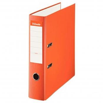 Archivador Esselte A4 de Palanca - Lomo 75mm - Capacidad para 500 hojas - Color Naranja