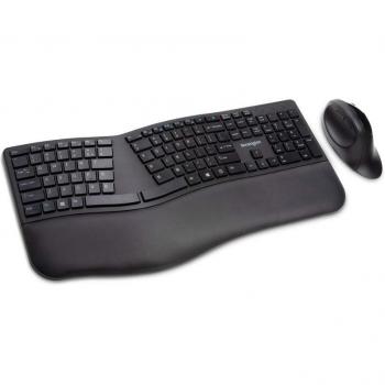 Kensington Pro Fit Ergo Pack - Teclado + Ratón Inalámbricos Negro