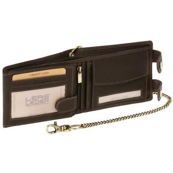 LEAS MCL Biker Cartera Trucker Motociclista Monedero con la cadena para señores y señoras Vintage-Style