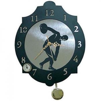 IMEX EL ZORRO El Zorro 11360-Reloj discóbolo, 374 x 312 mm, Metal, Gris, 40x34x7 cm