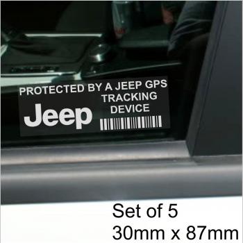 Platinum Place - Pegatinas con inscripción de que el coche lleva un dispositivo de seguimiento GPS para Cherokee, XK, KJ, Patriot, WRANGLER