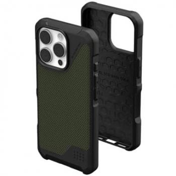 Funda UAG Metropolis LT MagSafe para iPhone 16 Pro - Kevlar Oliva