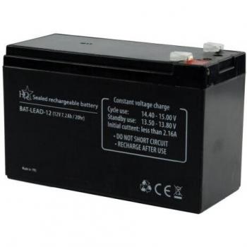 HQ BAT-LEAD-12 12V 7.2Ah Universal Sealed Rechargeable Lead Acid Battery