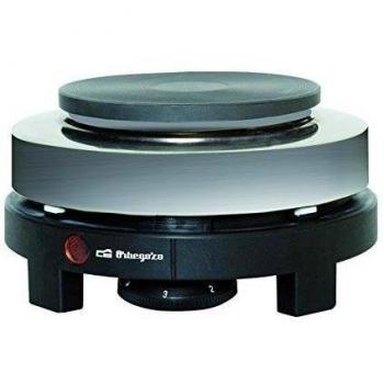 Orbegozo PE 2605 - Placa eléctrica, termostato regulable, indicador luminoso, fácil limpieza, 500 W, color negro