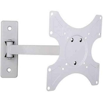 Soporte de pared para TV LED LCD 19 - 37'' inclinable con 2 articulaciones color blanco