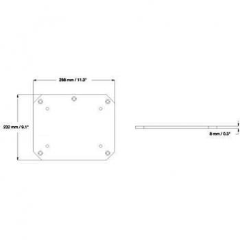 Fixed floor plate for 22502500series