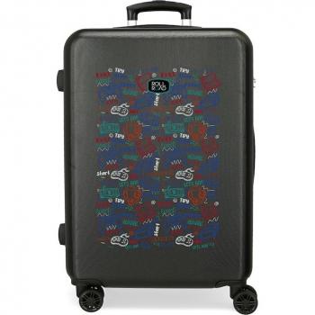 Maleta Mediana Roll Road Next Level rígida 65cm negro