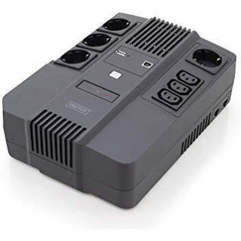 UPS DIGITUS All-in-One Line-Interactive VI - 800VA / 480W - AVR - 4 tomas de seguridad - 3x C13 - software de apagado