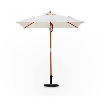Sombrilla de jardín de madera con poste central anti UV 200x150cm Ormond