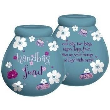Xpressions Gift Co - Hucha, diseño con texto Handbag Fund, color azul