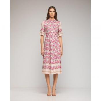 Vestido camisero midi con estampado floral NIZA