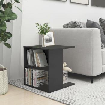 Mesa auxiliar gris de madera multicapa 45x45x48 cm
