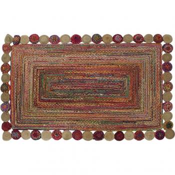 Alfombra DKD Home Decor Algodón Multicolor Jute (160 x 230 x 1 cm)