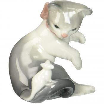 Figura decorativa de porcelana Gatito Pasmado Lladró