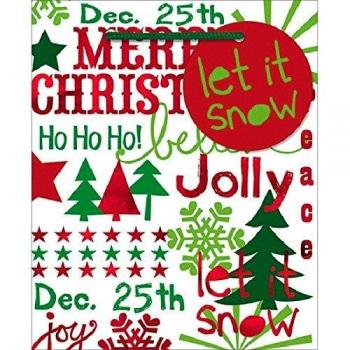 Amscan International 160257Contemporary Xmas Sayings Bolsa impresa, tamaño pequeño
