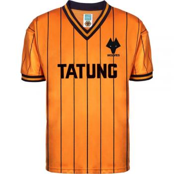 Wolverhampton Wanderers 1982 Retro Football Shirt - Vintage Design, Short Sleeves, Embroidered Club Crest, 100% Polyester Fabric, Available in Various Sizes