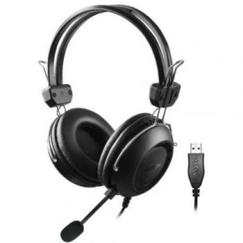 Auriculares A4Tech HU-35 Negro con Cable USB tipo A y Diadema - Calidad y Confort asegurados