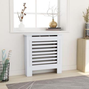 Cubierta para Radiador Estante Armario de Calentador Calefacción MDF Color Marrón, Blanco, Gris 78 cm Vidaxl