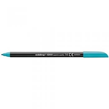Edding - Rotulador punta fibra 1200 azul turquesa n.14 -punta redonda 0.5 mm