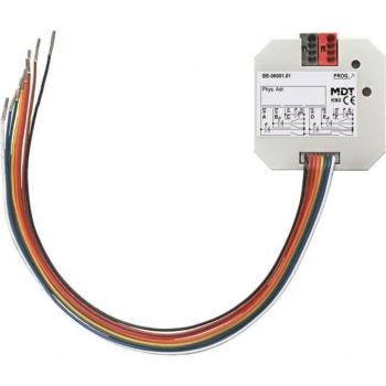 MDT BE-06001.02 6-Fold Flush-Mounted Universal Button Interface, Potential-Free