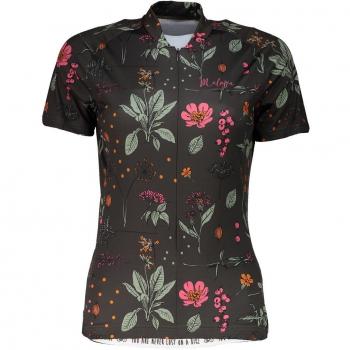 Maloja Ittersee Aop Maillot de Manga Corta, Mujer, Gris, XS
