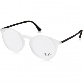 Ray-Ban 0RX 7132 5781 50 Monturas de gafas, Rubber Transparente, Hombre