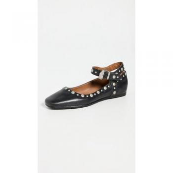 Free People Women's Mystic Mary Jane Flats, Black, Size EU 37 / US 7 M