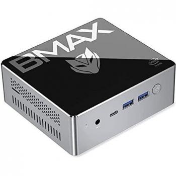 Mini Pc Desktop Computer 8GB+128GB+SSD Windows 10 Pro Gemini Lake N4120 BMAX B2Plus Micro PC CPU Processor 4KHD 2.4G/5G Dual WiFi con Porta Dual HDMI/Mini DP/4 X USB/Gigabit Ethernet BT5.0