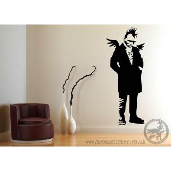 Banksy Punk/Dark Angel adhesivo de pared 45 cm x 120 cm, mirando a la derecha