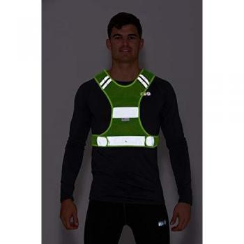 Time to Run Chaleco De Running Ligero, Reflectante, De Gran Visibilidad Con 3M Scotchlite L Amarillo