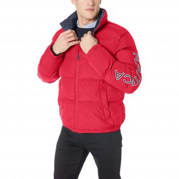 Nautica Down Jkt, Chaqueta Bomber para Hombre, Rojo Red 6nr, X-Large