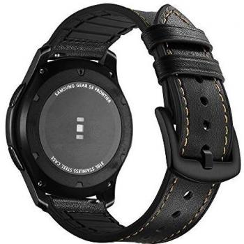 Aottom Compatible con Correa Galaxy Watch 46mm, Cuero Correas Samsung Gear S3 Frontier Banda 22mm Smartwatch Pulseras Repuesto Deporte Strap para Huawei Watch GT2/Amazfit GTR 47mm/Galaxy Watch 3 45mm