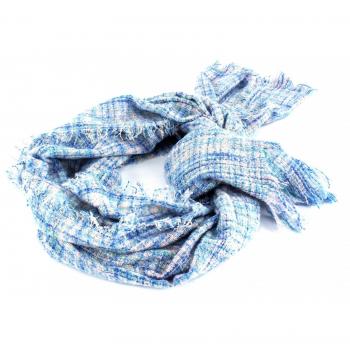 ESPRIT Space Dye Boucle Scarf Light Blue