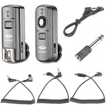 Neewer FC-16 Multi-Canal 2.4 GHz 3-IN-1 - Disparador Flash Inalámbrico/ Flash Estudio con Obturador Remoto para D7100 D7000 D5100 D5000 D3200 D3100 D600 D90 D800E D800 D700 D300S D300 D200 D4 D3S D3X D2Xs